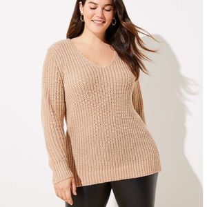 Ann Taylor Loft Plus V-Neck Sweater